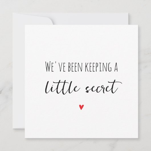 シンプル祖父母の妊娠告知カード 案内状 (正面)