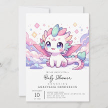 シンプル神話竜の赤ちゃんシャワー