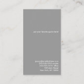 シンプル禅サークルグレー/白 名刺 (裏面)
