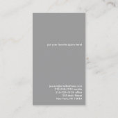シンプル禅サークルグレー/白 名刺 (裏面)