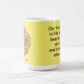 シンプル私たちの真の使命コーヒーマグ コーヒーマグカップ (中央)