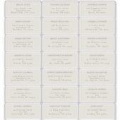 シンプル秋クリームス結婚ゲスト住所 シール (正面)