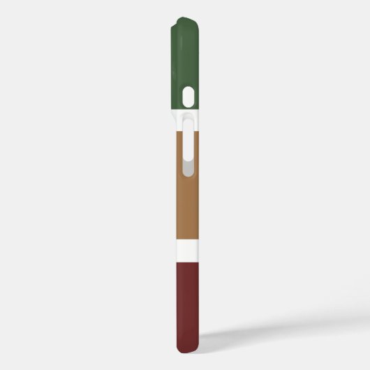 シンプル秋パタストライプのーンパーソナライズされた Case-Mate iPhoneケース (裏面 / 左)