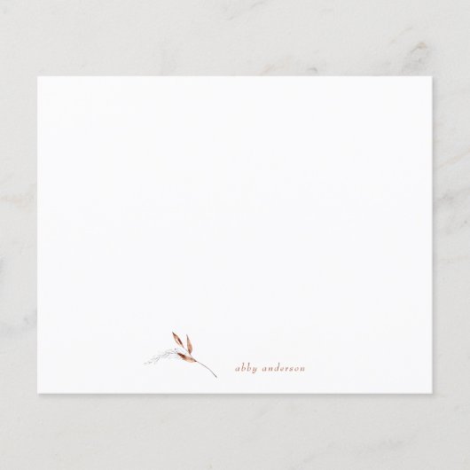 シンプル秋ミニマリスト葉名前をカスタムする (正面)