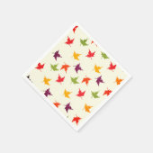 シンプル秋紅葉パターカラフルン スタンダードカクテルナプキン (角)