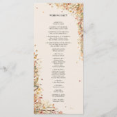 シンプル秋素朴ベージュ結婚ズフラット プログラム (裏面)