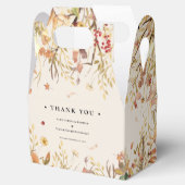 シンプル秋素朴ベージュ結婚式の引き出物ボックス フェイバーボックス (オープン)