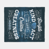 シンプル種別法フリースブランケット（中） フリースブランケット (正面(横))