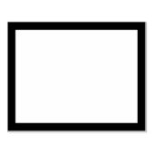 シンプル空の矩形の厚さ縁ど ラバースタンプ (インプリント)