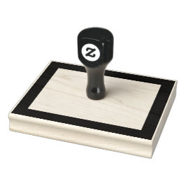 シンプル空の矩形(厚さ縁ども) ラバースタンプ