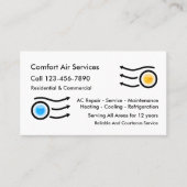 シンプル空調名刺 名刺 (正面)