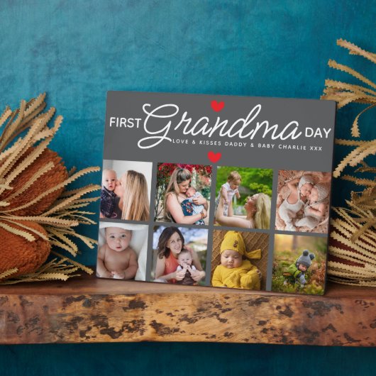 シンプル第1おばあちゃんの日フォトコラージュ フォトプラーク (側面)
