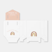 シンプル第1カラフル誕生日ピンク金ゴールド フェイバーボックス (折り畳みなし)