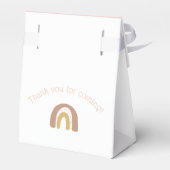 シンプル第1カラフル誕生日ピンク金ゴールド フェイバーボックス (裏面サイド)