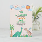 シンプル第1回生誕恐竜 招待状 (スタンド正面)