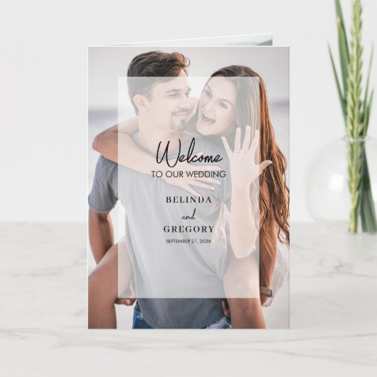 シンプル第4回フォトア結婚レイのご注文 プログラム (正面)