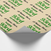 シンプル第93回誕生日ラッピング紙 ラッピングペーパー (角)