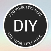 シンプル簡単DIY円形文字&縁どテンプレート ラウンドシール