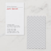 シンプル簡易安全技術者名刺 名刺 (正面/裏面)