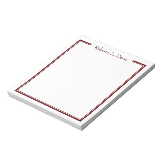 シンプル精巧な線パーソナライズされたカスタム ノートパッド (回転)