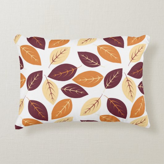 シンプル紅葉アクセント枕 アクセントクッション (正面)