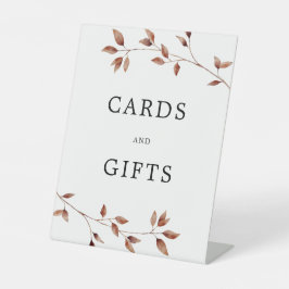 シンプル紅葉カードギフト結婚ズ 台座サイン