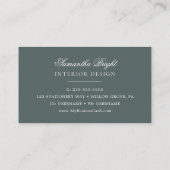 シンプル紅葉商スタイリッシュ品証 名刺 (裏面)