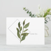 シンプル紅葉白銀のお葬式 サンキューカード (スタンド正面)