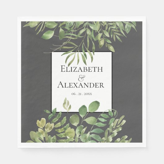 シンプル紅葉、結婚披露宴 スタンダードランチョンナプキン (正面)