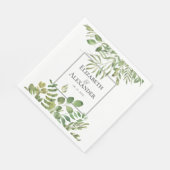 シンプル紅葉、結婚披露宴 スタンダードランチョンナプキン (角)