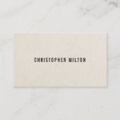 シンプル紙カッコいいテクスチャコンサルタント 名刺 (正面)