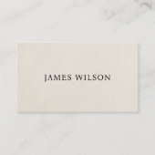 シンプル紙ミニマルテクスチャブラックコンサルタント 名刺 (正面)