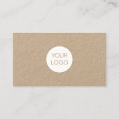 シンプル紙ルックオーガニック名刺 名刺 (裏面)