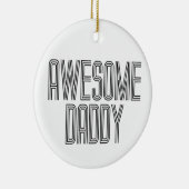 シンプル素晴らし父の日 |オーナメント セラミックオーナメント (右)