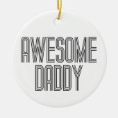 シンプル素晴らし父の日 |オーナメント セラミックオーナメント (正面)