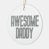 シンプル素晴らし父の日 |オーナメント セラミックオーナメント (左)