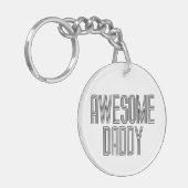 シンプル素晴らし父の日 |キーチェーン キーホルダー (正面左)