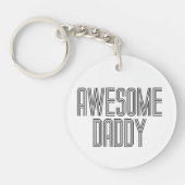 シンプル素晴らし父の日 |キーチェーン キーホルダー (正面)