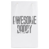 シンプル素晴らし父の日 |抱き枕 スモールペーパーバッグ (裏面)