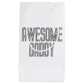 シンプル素晴らし父の日 |抱き枕 スモールペーパーバッグ (正面)