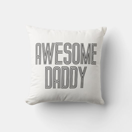 シンプル素晴らし父の日 |装飾用クッション クッション (正面)