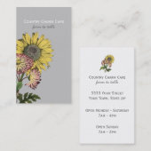 シンプル素朴ひまわり 名刺 (正面/裏面)