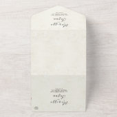 シンプル素朴エレガントベエ結婚ジ オールインワン招待状 (外側)