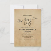 シンプル素朴エレガント大晦日パーティー 招待状 (正面)