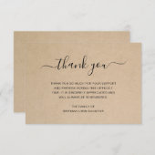 シンプル素朴エレガント葬悔やみや弔慰 サンキューカード (正面/裏面)