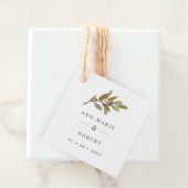 シンプル素朴オリーブブ結婚ランチ名 フェイバータグ (インサイチュ)