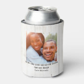 シンプル素朴カスタムおもしろいラブカップル写真 缶クーラー (缶正面)
