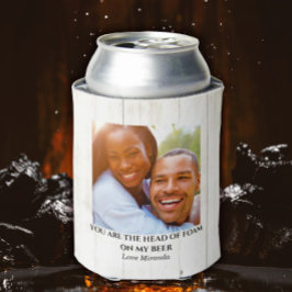 シンプル素朴カスタムおもしろいラブカップル写真 缶クーラー