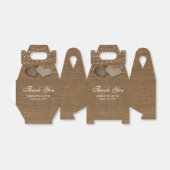 シンプル素朴カントリー結婚式の引き出物箱 フェイバーボックス (折り畳みなし)