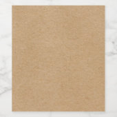 シンプル素朴クラフトスタイリッシュボホ ワインラベル (シングルラベル)